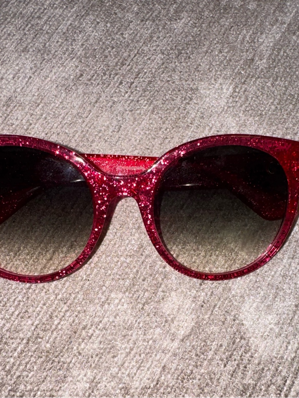 Gucci Pink Glitter Shield Sunglasses with Gold Logos - Picture 3 of 4